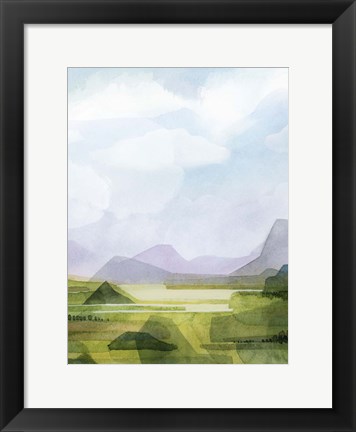 Framed Verdant Vale II Print