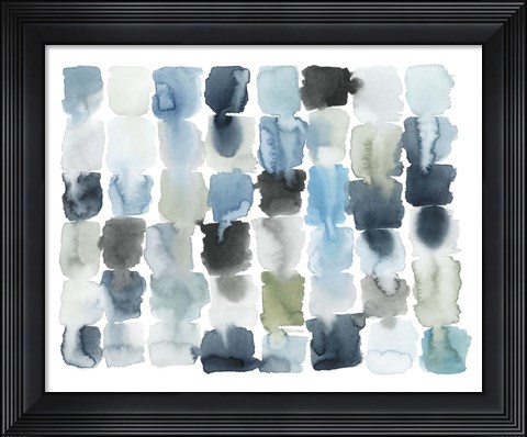 Framed Moss and Water II Print