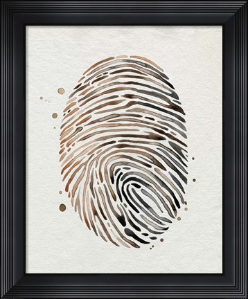 Framed Finger Print I Print