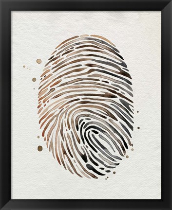 Framed Finger Print I Print