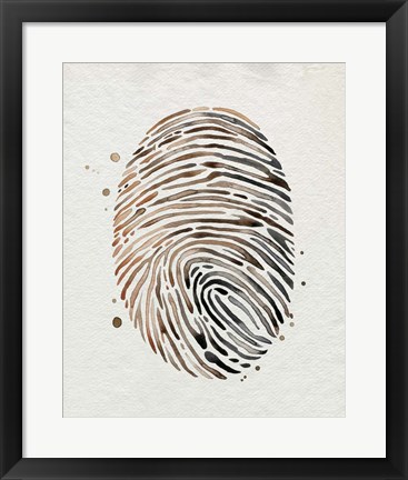 Framed Finger Print I Print