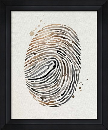 Framed Finger Print II Print