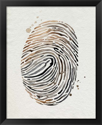 Framed Finger Print II Print