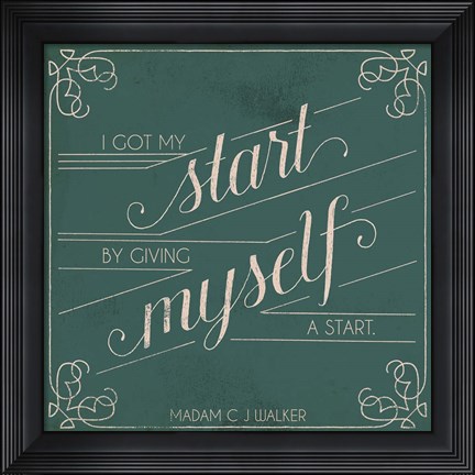 Framed Madam Walker Quote II Print