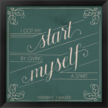 Framed Madam Walker Quote II Print