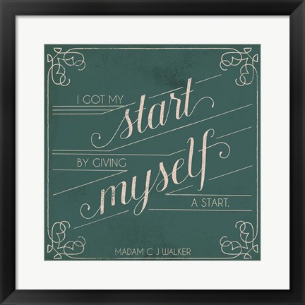 Framed Madam Walker Quote II Print