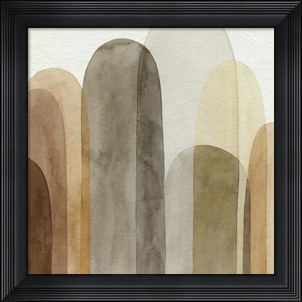 Framed Desert Watercolor Arches I Print
