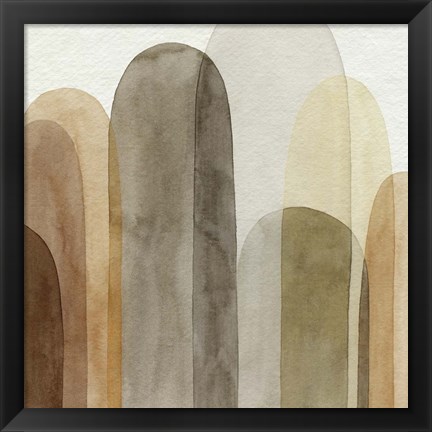 Framed Desert Watercolor Arches I Print