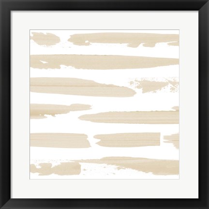 Framed Sand Swipe I Print