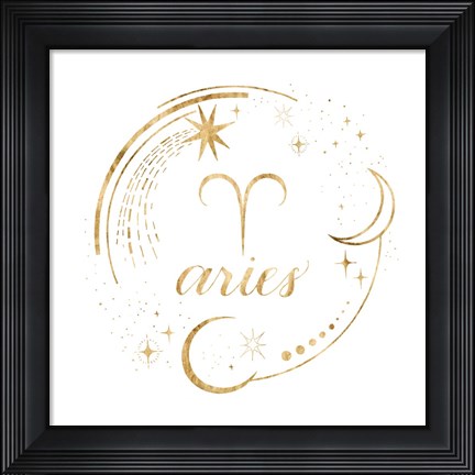 Framed Gilded Astrology I Print