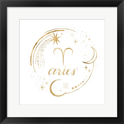 Framed Gilded Astrology I Print
