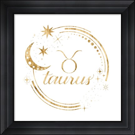 Framed Gilded Astrology II Print