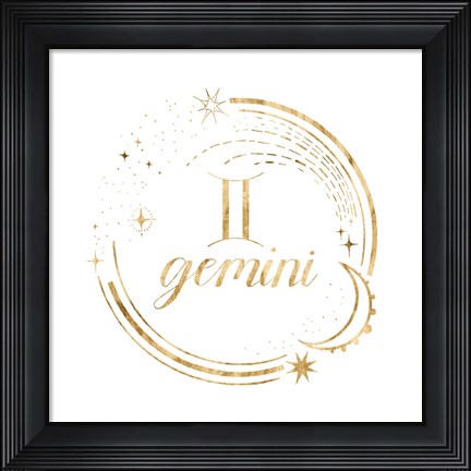 Framed Gilded Astrology III Print