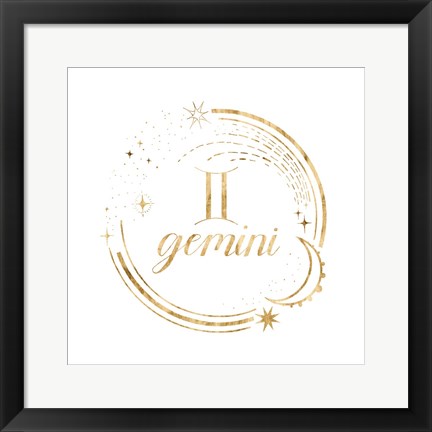 Framed Gilded Astrology III Print