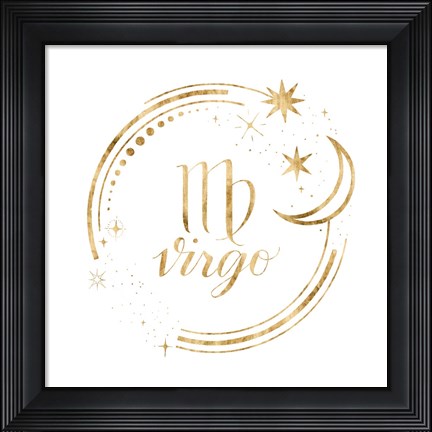 Framed Gilded Astrology VI Print