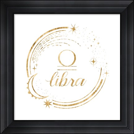 Framed Gilded Astrology VII Print