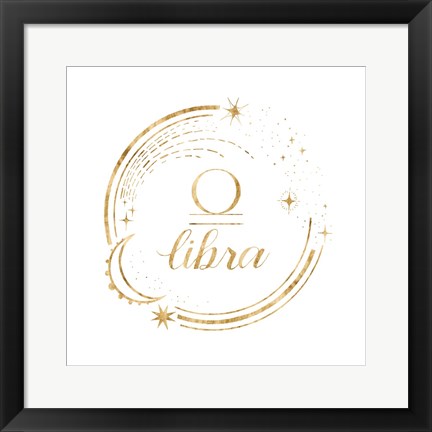 Framed Gilded Astrology VII Print