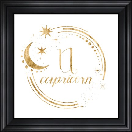 Framed Gilded Astrology X Print