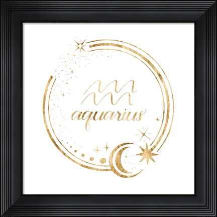 Framed Gilded Astrology XI Print