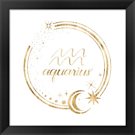 Framed Gilded Astrology XI Print