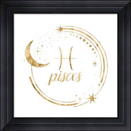 Framed Gilded Astrology XII Print