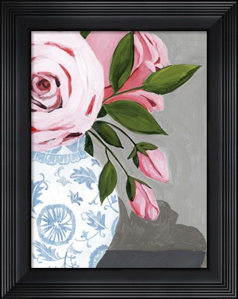 Framed Autumnal Roses II Print