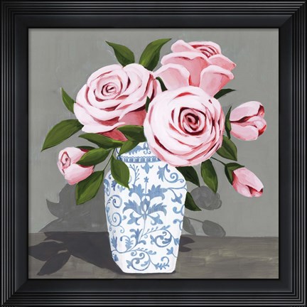 Framed Autumnal Roses IV Print