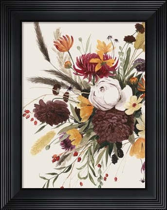 Framed Equinox Bouquet I Print