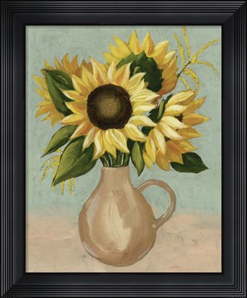 Framed Sunflower Afternoon I Print