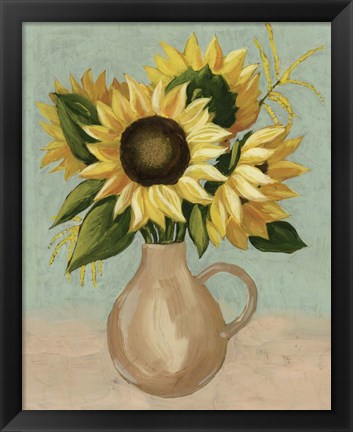 Framed Sunflower Afternoon I Print