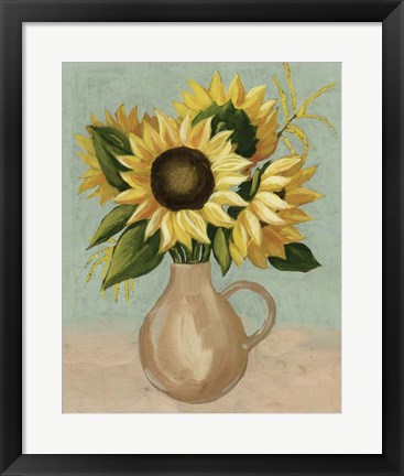 Framed Sunflower Afternoon I Print