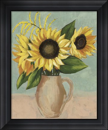 Framed Sunflower Afternoon II Print