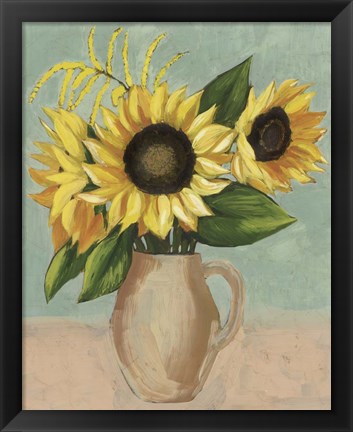 Framed Sunflower Afternoon II Print