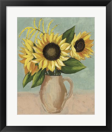 Framed Sunflower Afternoon II Print