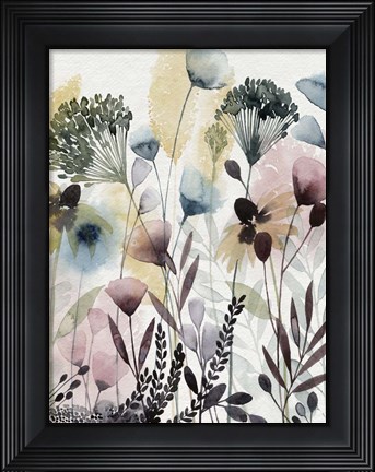 Framed Watercolor Wildflower II Print