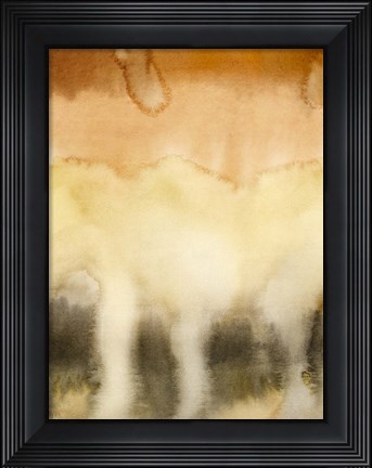 Framed Sunset Windowpane I Print