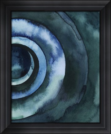 Framed Cobalt Vortex II Print
