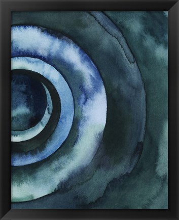 Framed Cobalt Vortex II Print