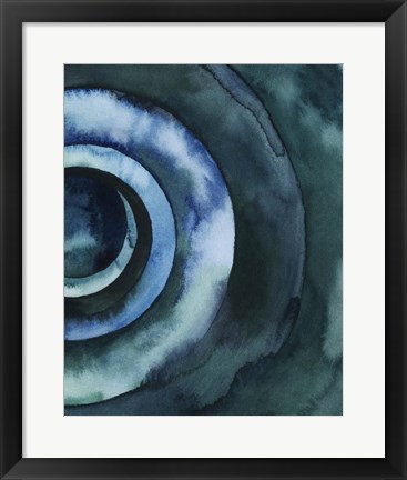 Framed Cobalt Vortex II Print