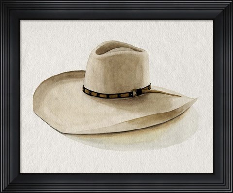 Framed Cowboy Hat I Print