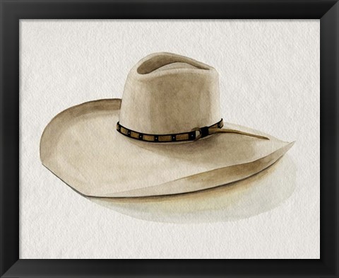 Framed Cowboy Hat I Print