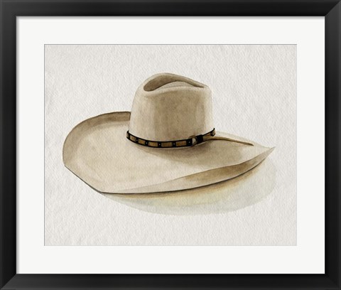 Framed Cowboy Hat I Print