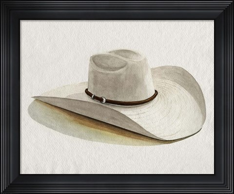 Framed Cowboy Hat II Print