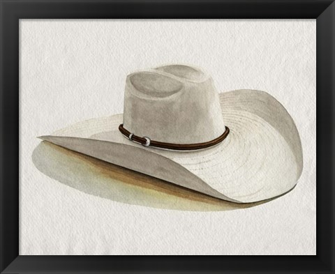 Framed Cowboy Hat II Print