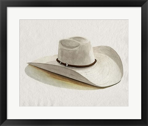 Framed Cowboy Hat II Print