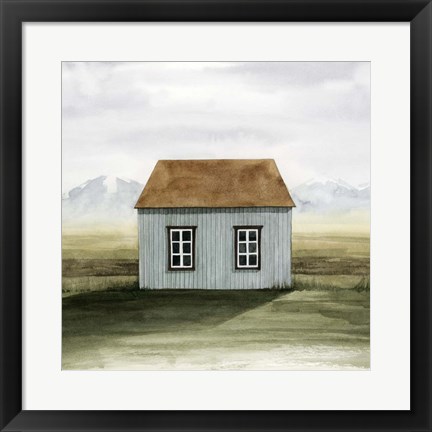 Framed Nordic Cottage I Print