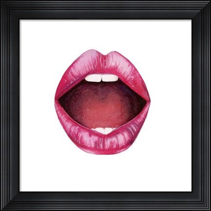 Framed Emotion Lips II Print