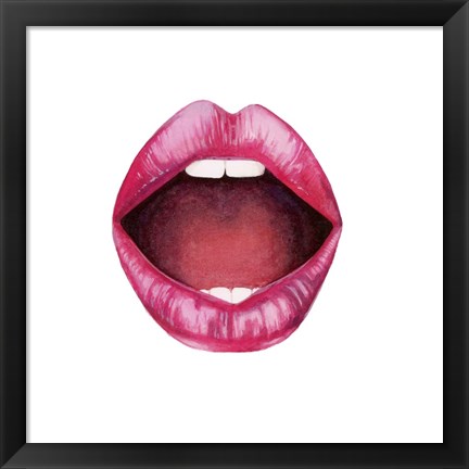 Framed Emotion Lips II Print