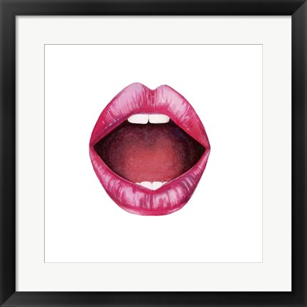 Framed Emotion Lips II Print