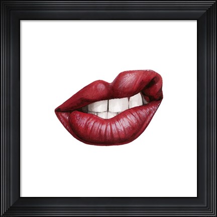 Framed Emotion Lips III Print